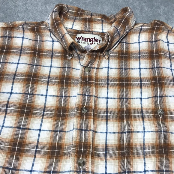 Men’s wrangler rugged wear flannel shirt size 3x - Picture 1 of 4